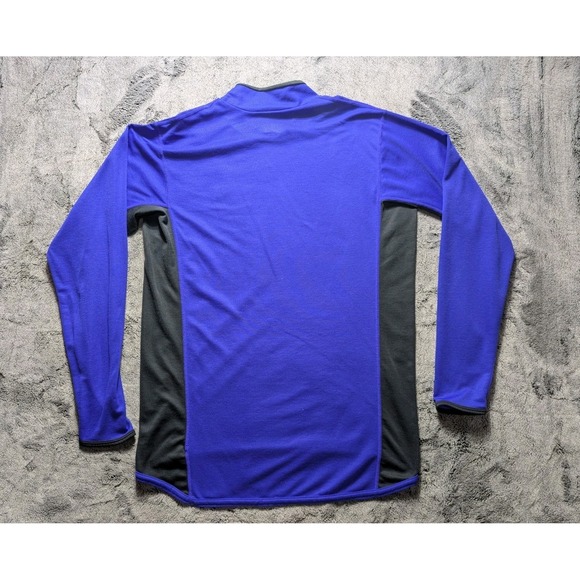 Vintage Nike F.I.T. Long Sleeve Athletic Shirt Men's Size XL Blue/Black - Picture 10 of 12